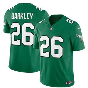 Nike Kelly Green and White #26 Saquon Barkley Classic Philly Football Jersey